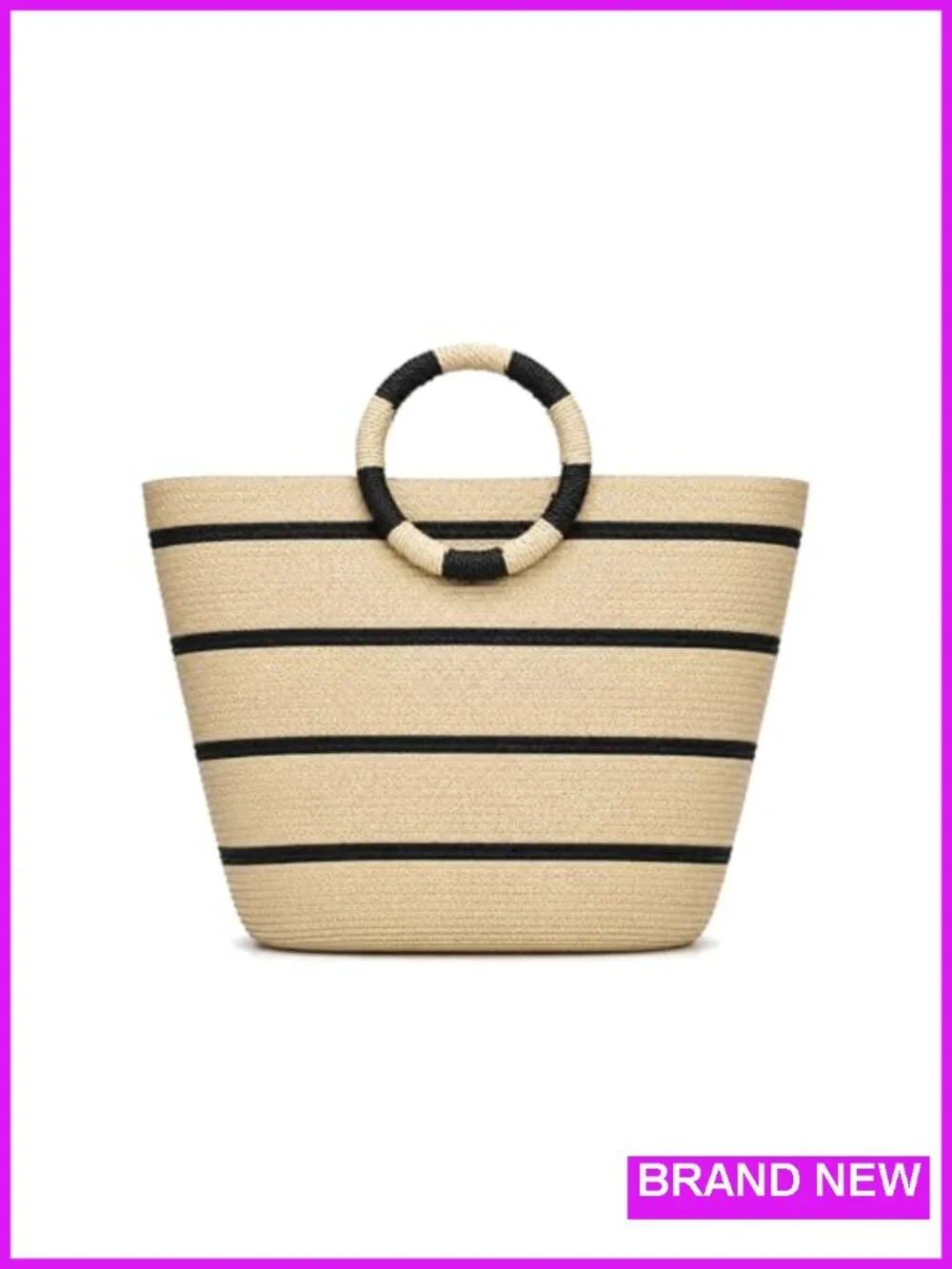 Large Woven Straw Tote Bag Summer Beach Hobo Handbag for Travel Holiday